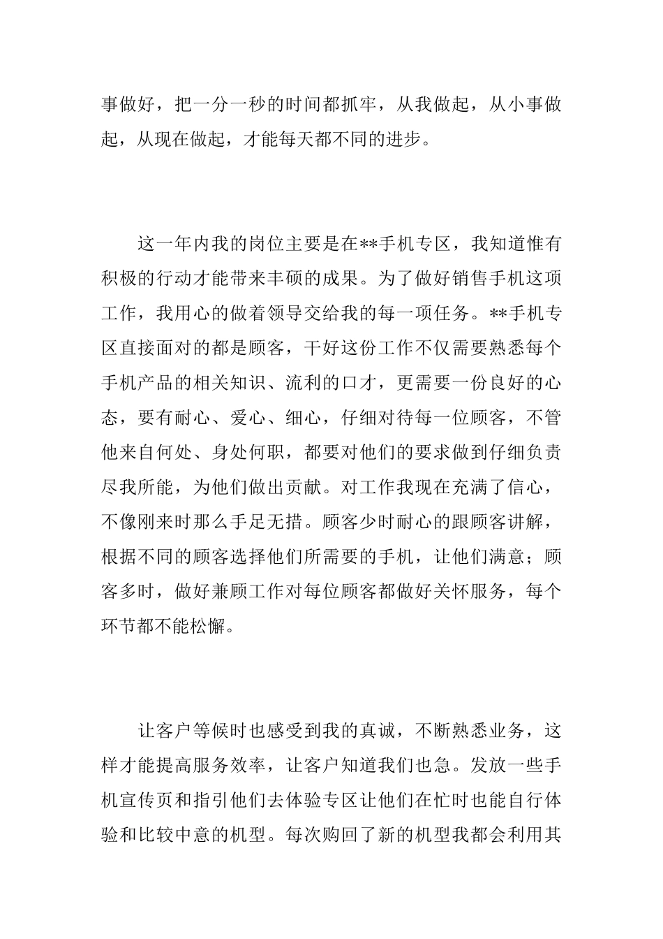 手机销售个人年终工作总结范文_第2页