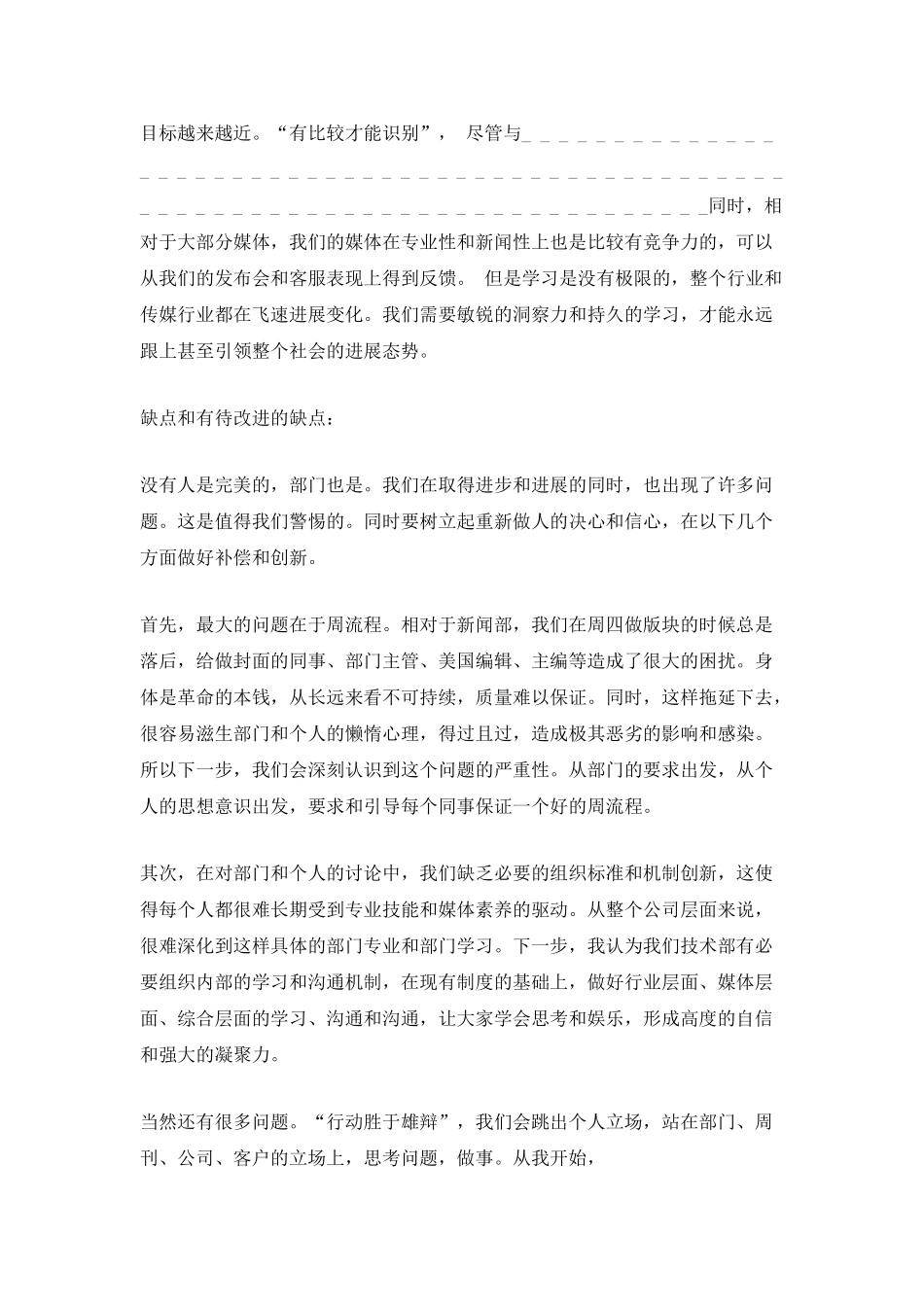 技术部门年终总结_第3页