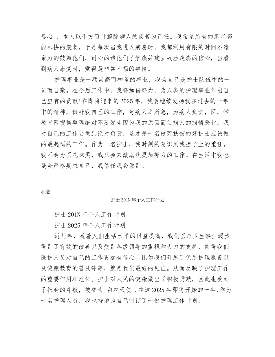 护士201N年个人工作总结_第2页
