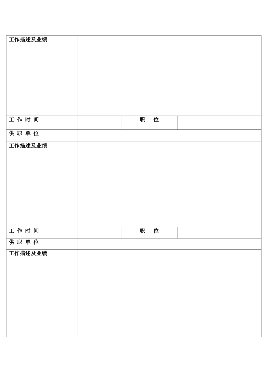 护士个人简历表格_第3页