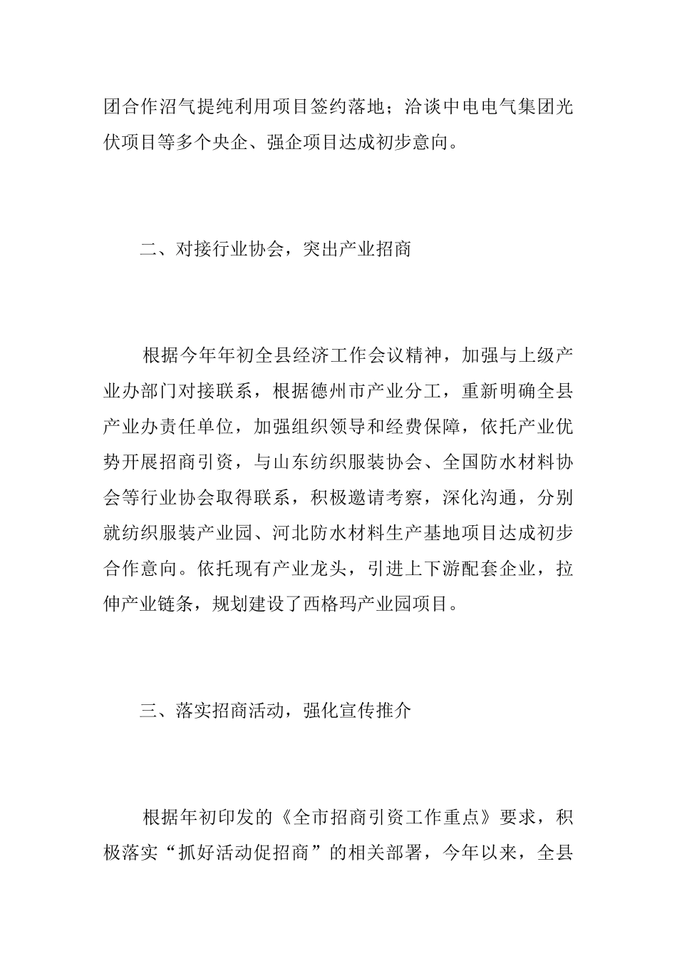 招商引资工作个人总结范文三篇_第2页