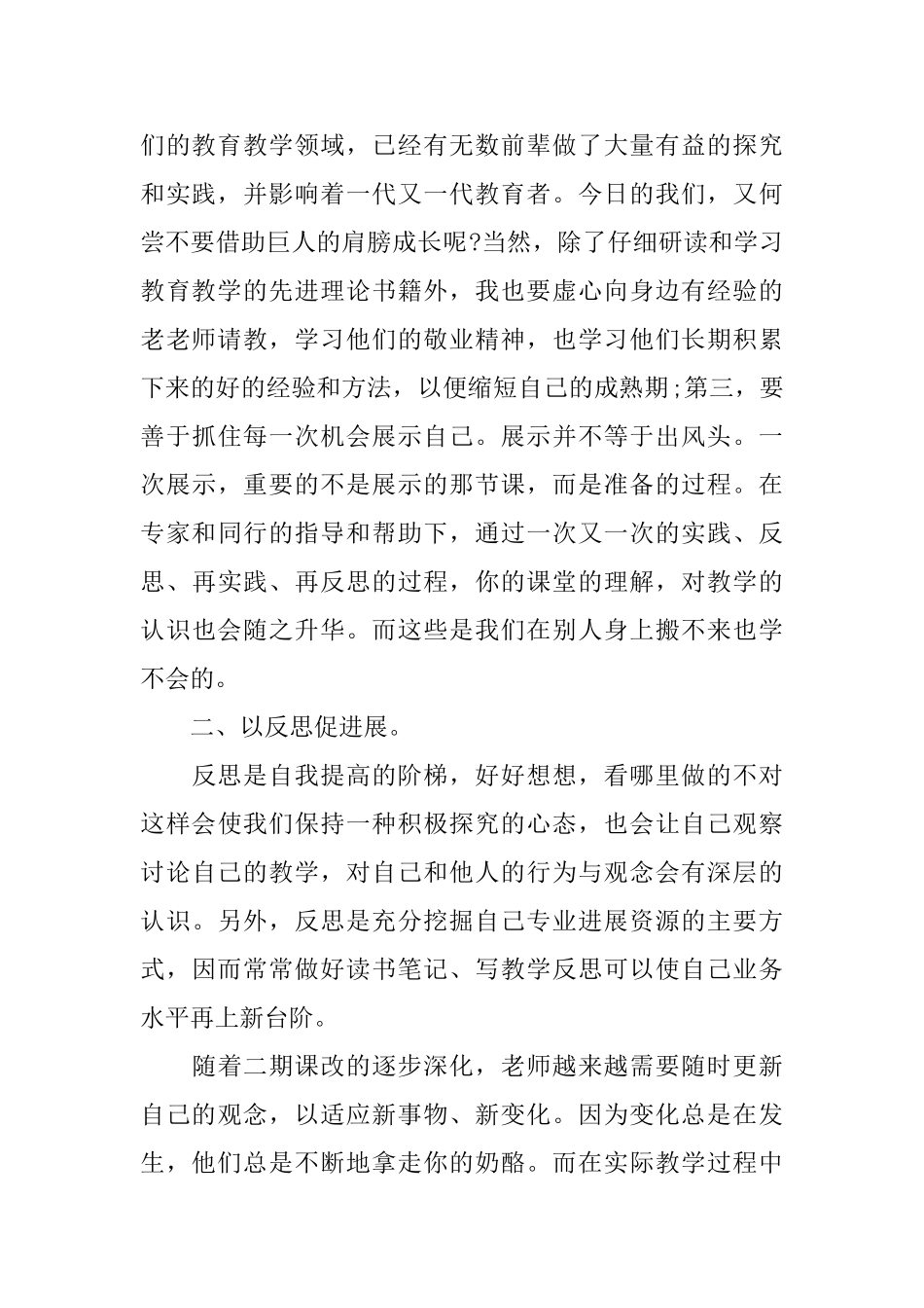 教师发展计划_第2页