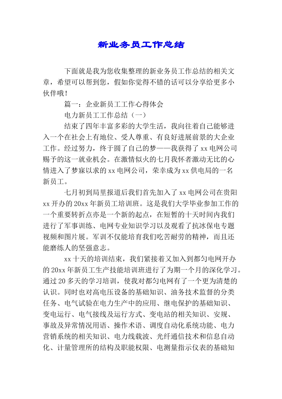 新业务员工作总结_第1页