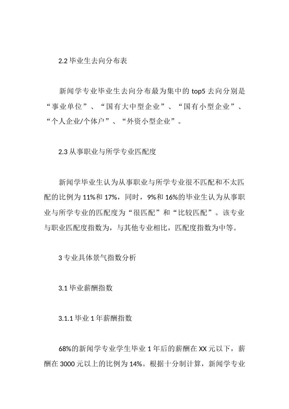 新闻学专业景气度调查报告_第2页