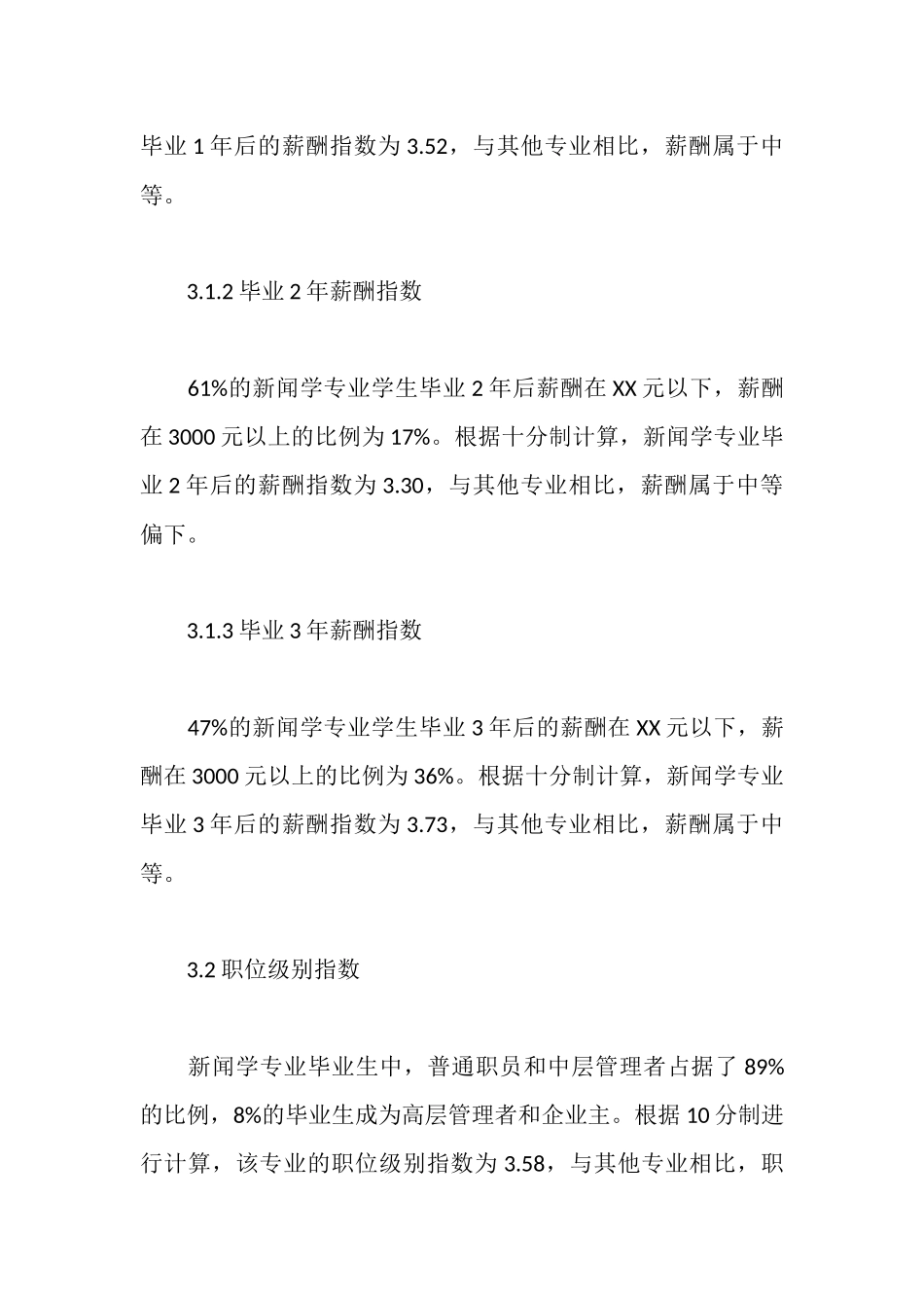 新闻学专业景气度调查报告_第3页