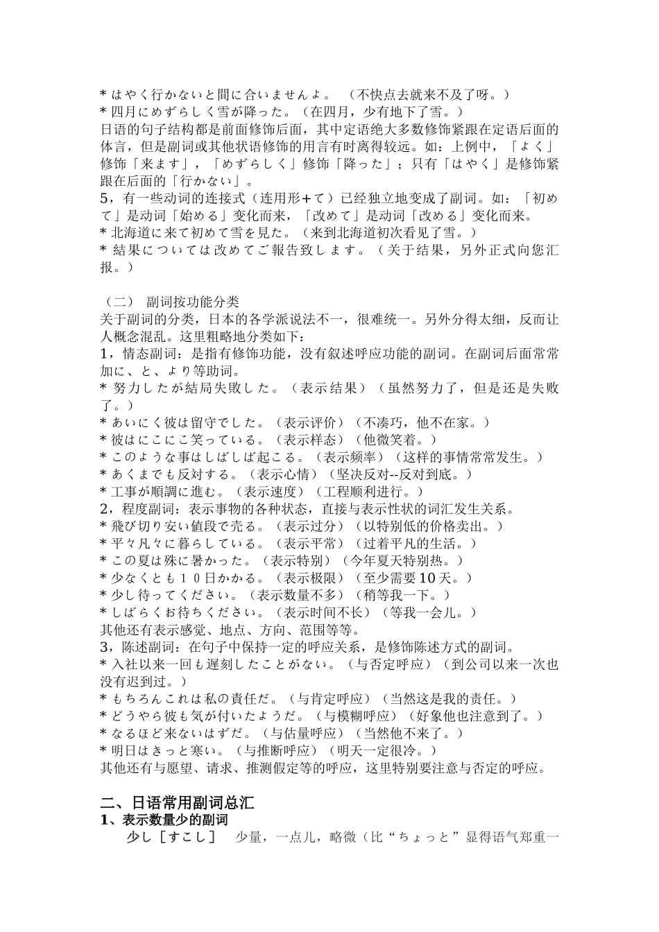 日语副词专项练习_第2页