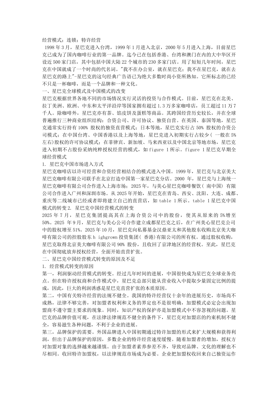 星巴克加盟合同_第3页