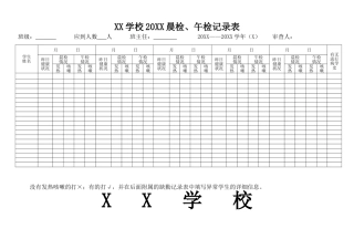晨午检记录表晨午检制度细则[最新可编辑]