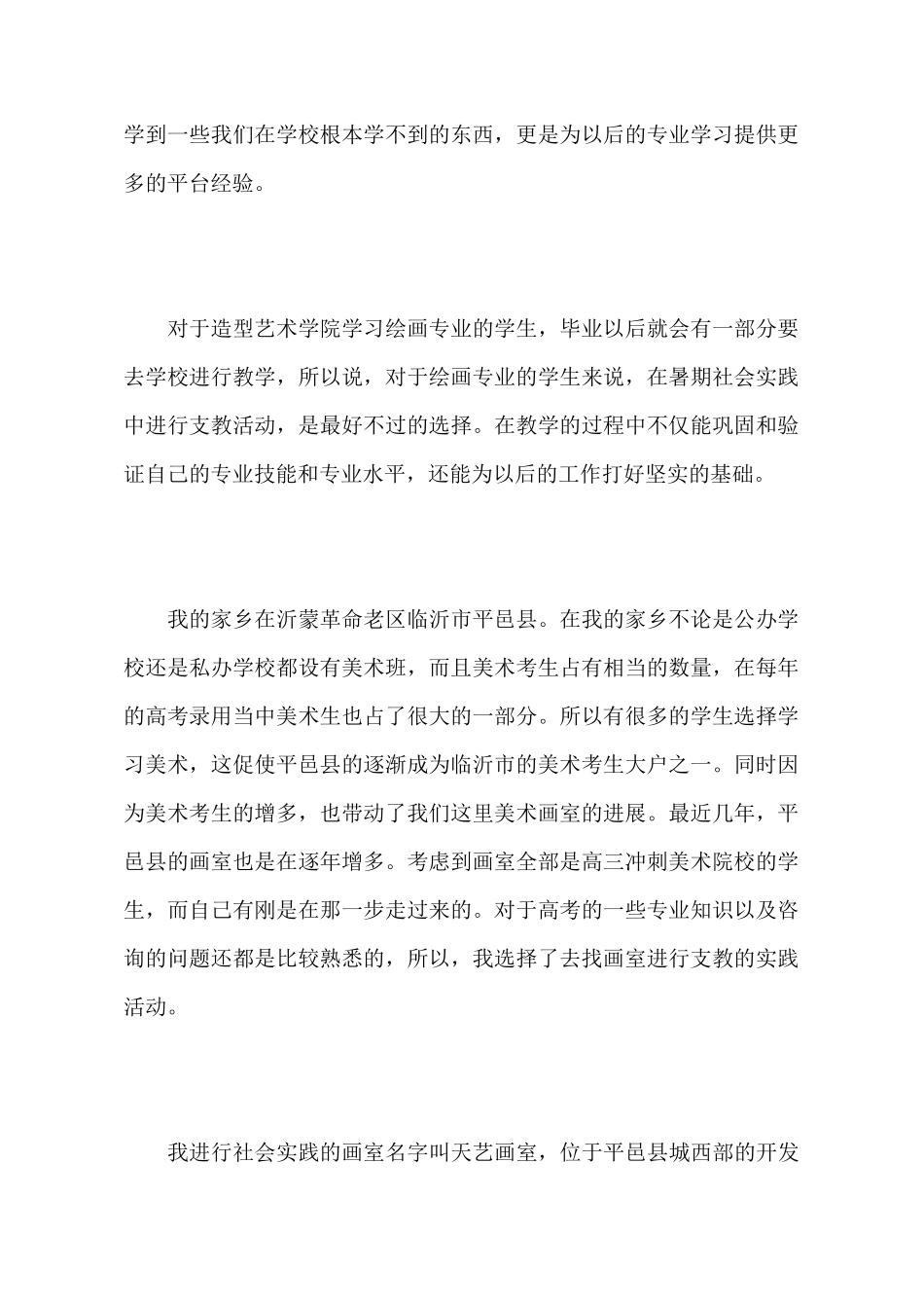 暑期提任助教的社会实践报告_第3页