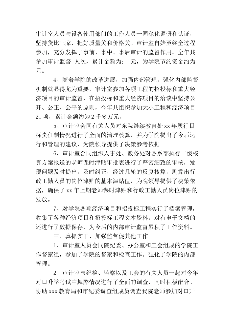 最新审计个人工作总结范文模板精选_第2页