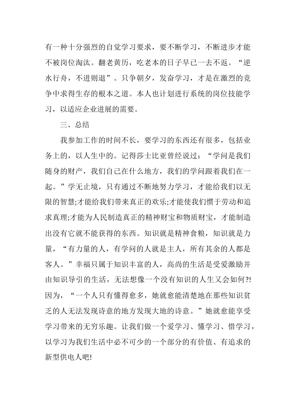 最新电力专业技术工作总结_第3页