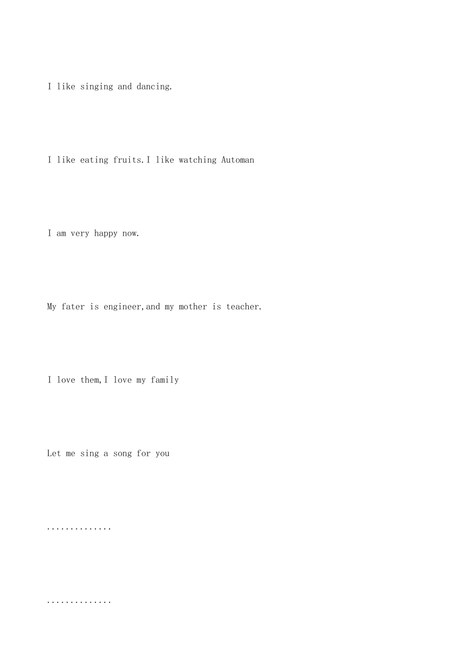 最简单英文的自我介绍范文大全_第3页