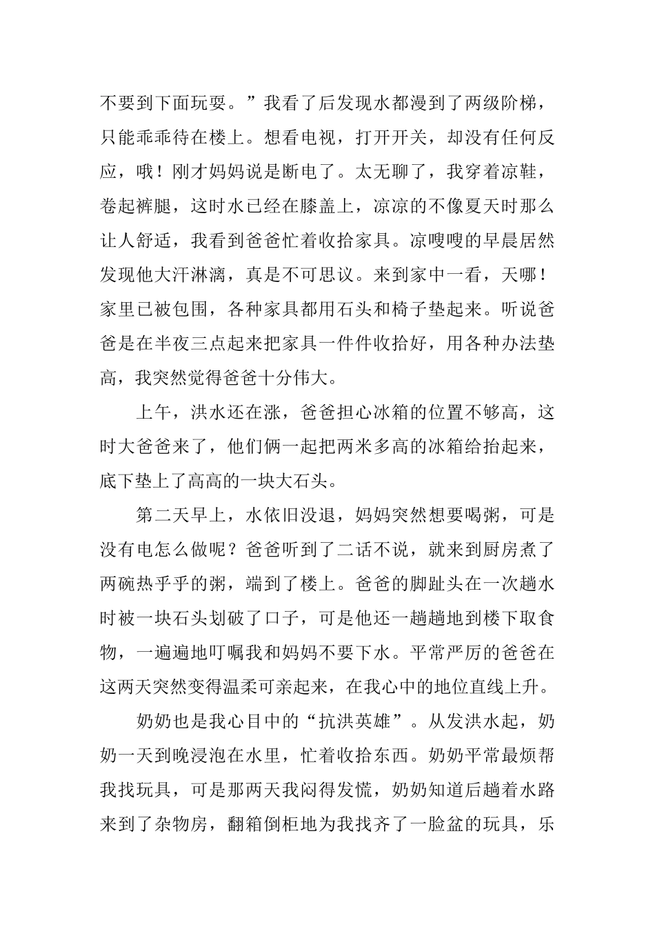 有关洪水的日记大全_第3页