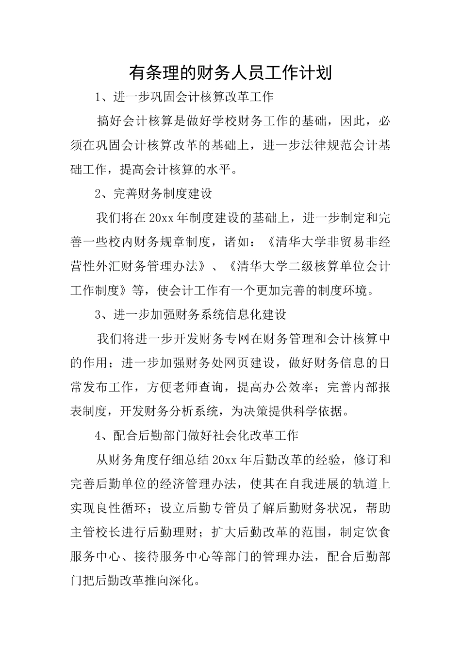 有条理的财务人员工作计划_第1页