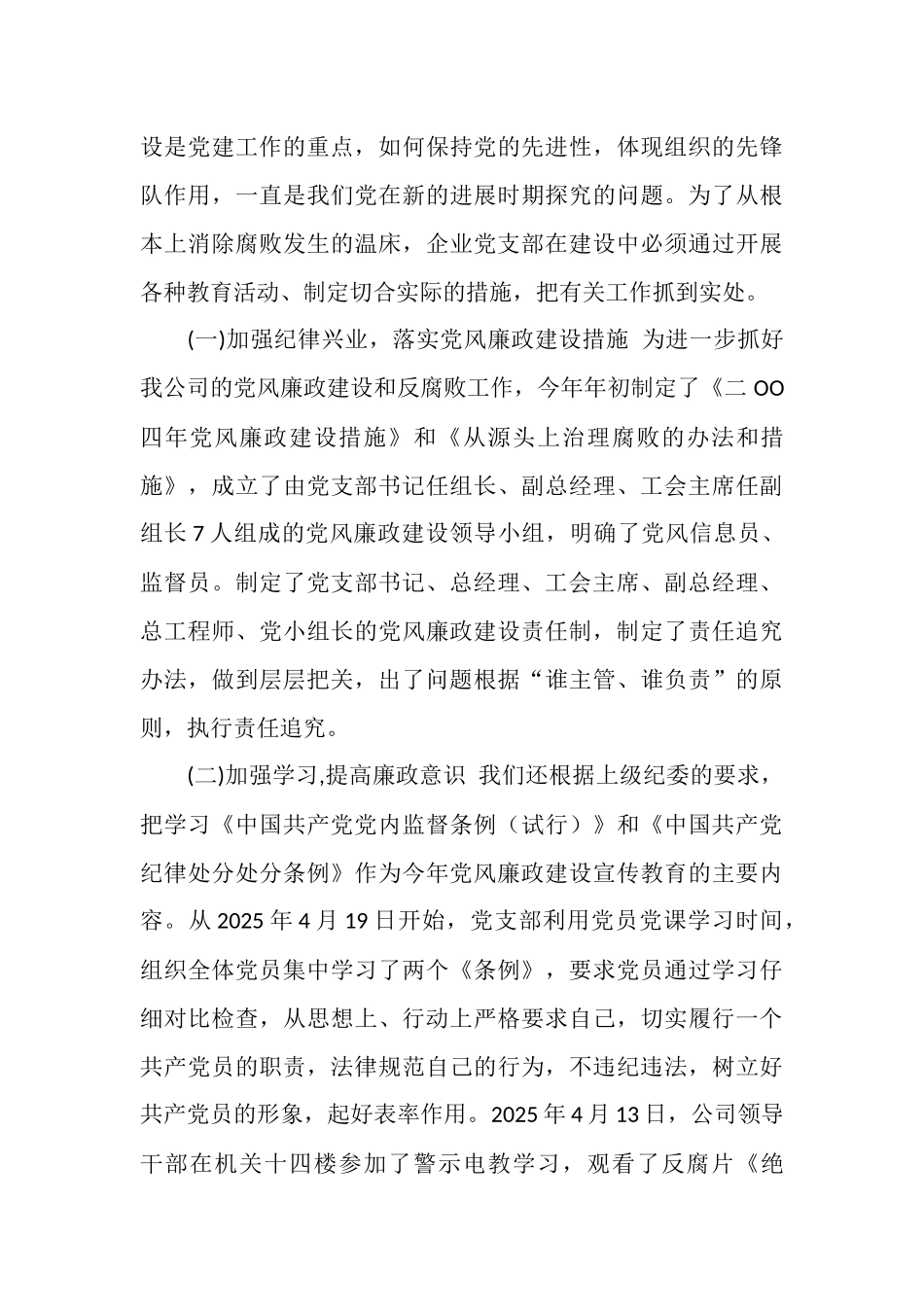 有限公司党支部2025年度工作总结_第3页