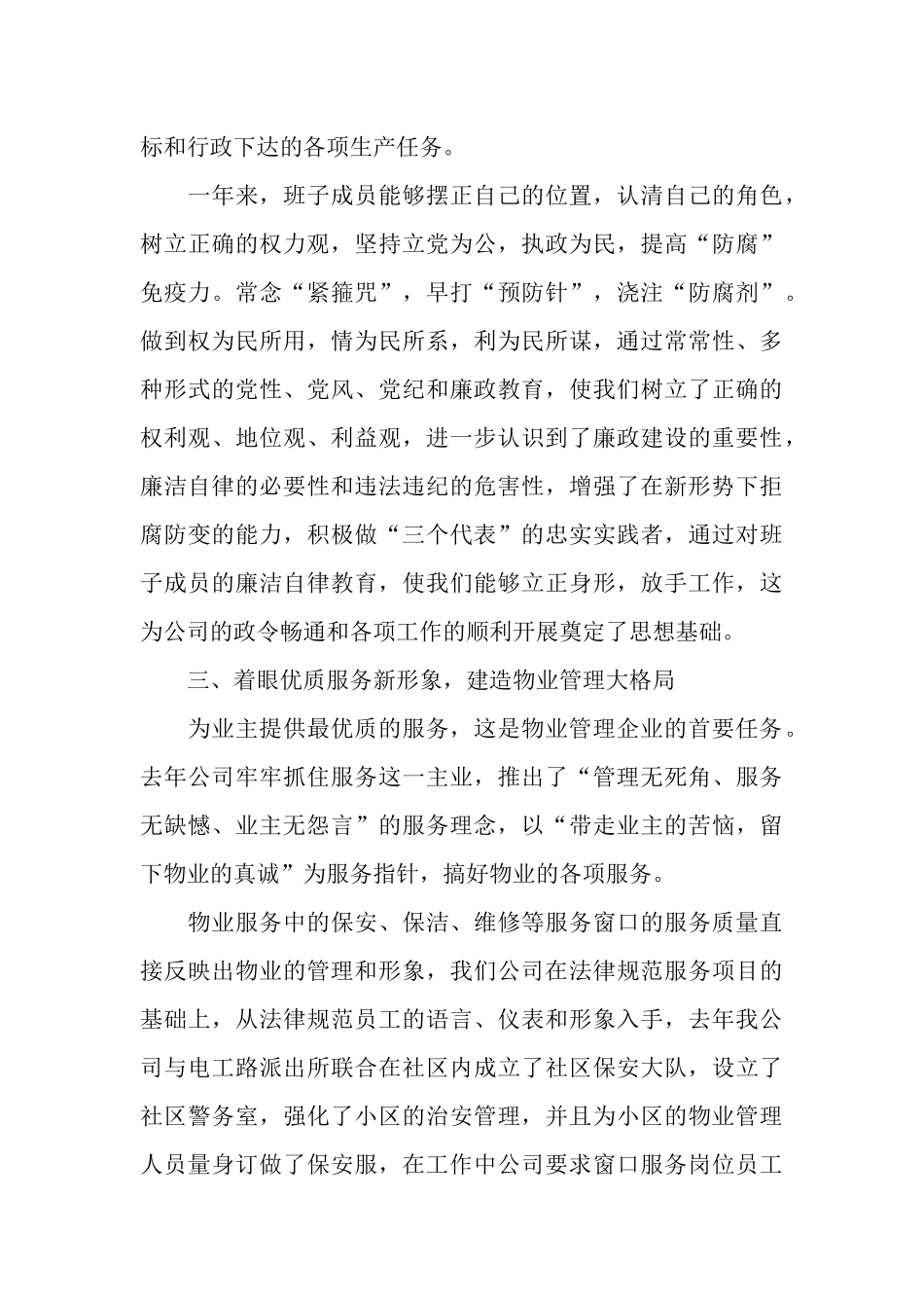 有限责任公司年终工作总结_第3页