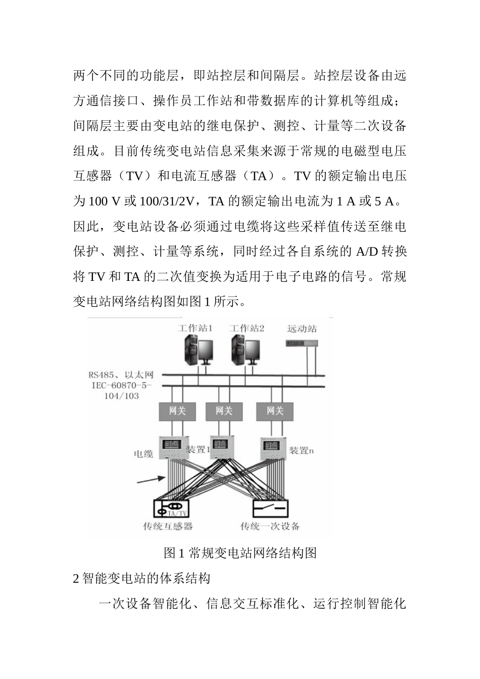 常规变电站智能化改造实施方案研究分析 电气工程管理专业_第2页