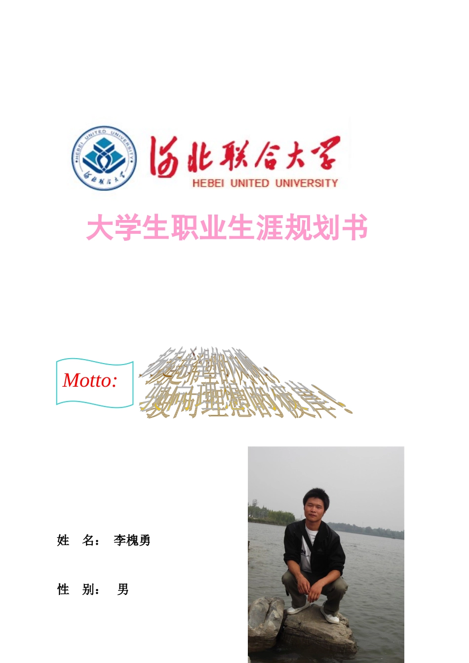 李槐勇——职业生涯规划_第1页