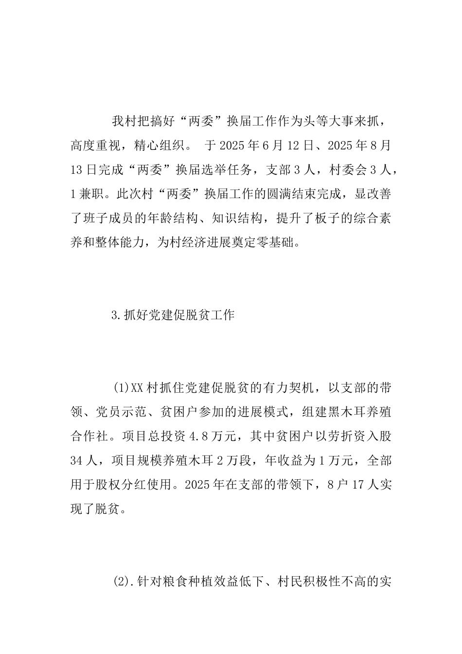 村2025年度党建工作总结范文_第2页