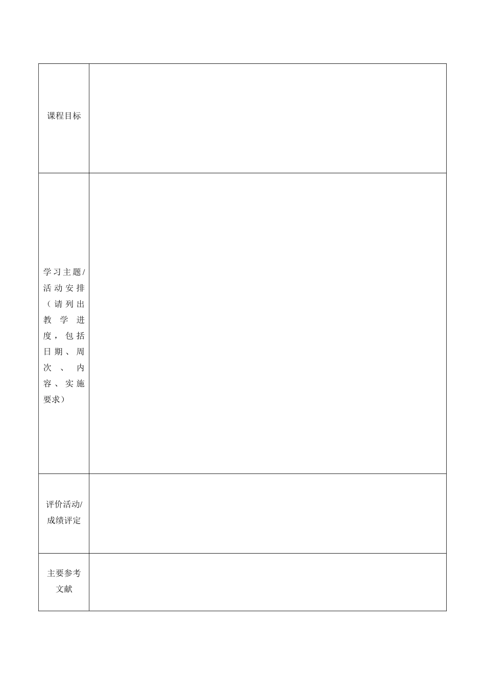 校本课程纲要模板_第2页