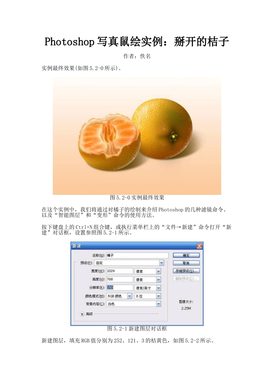 桔子PS制作过程_第1页
