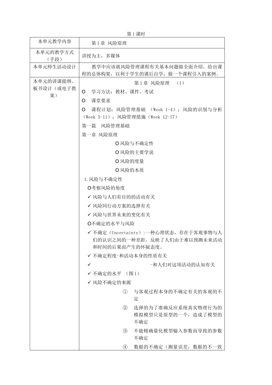 《风险管理》课程教案_第2页