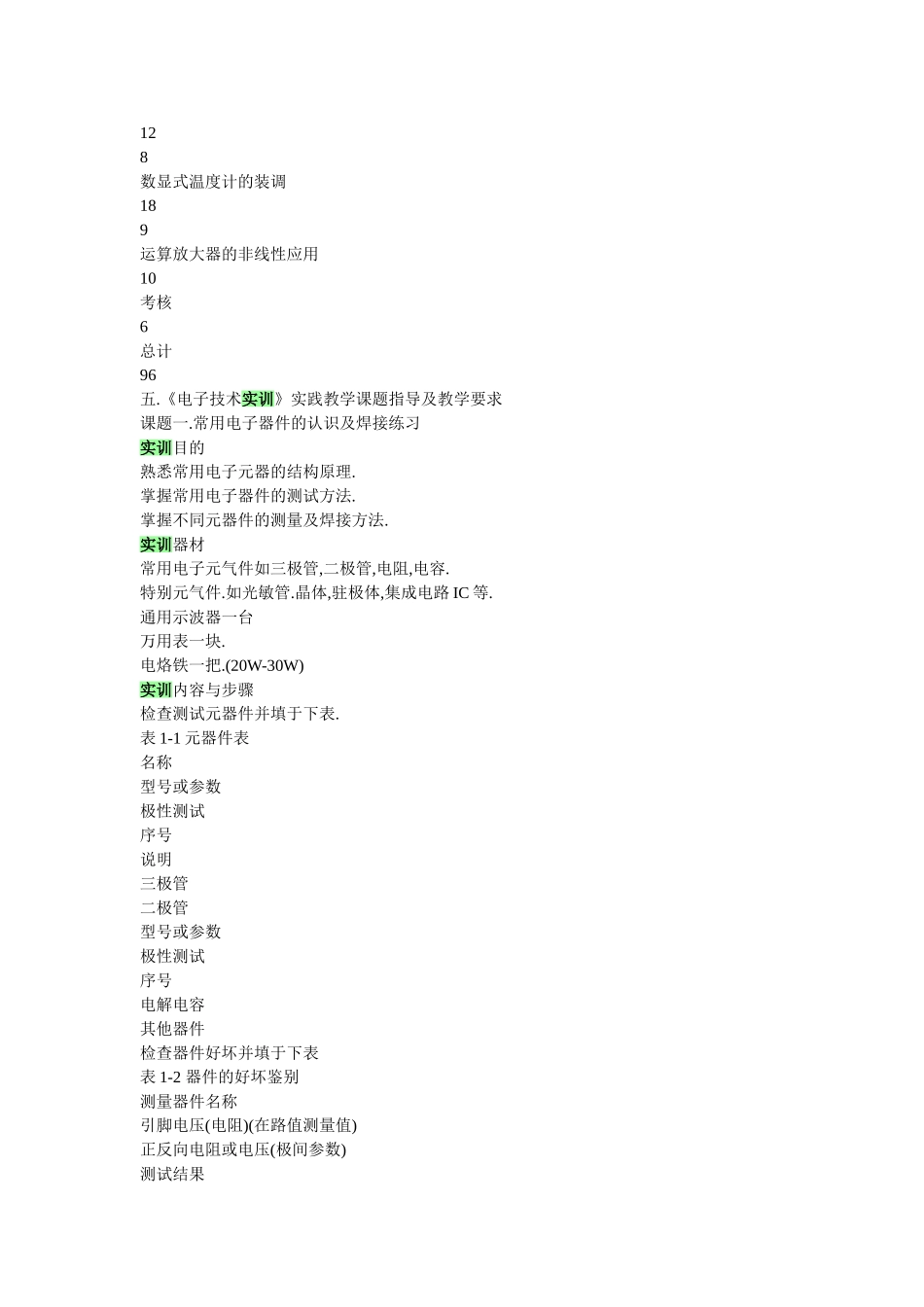 模拟电子实训方案_第3页