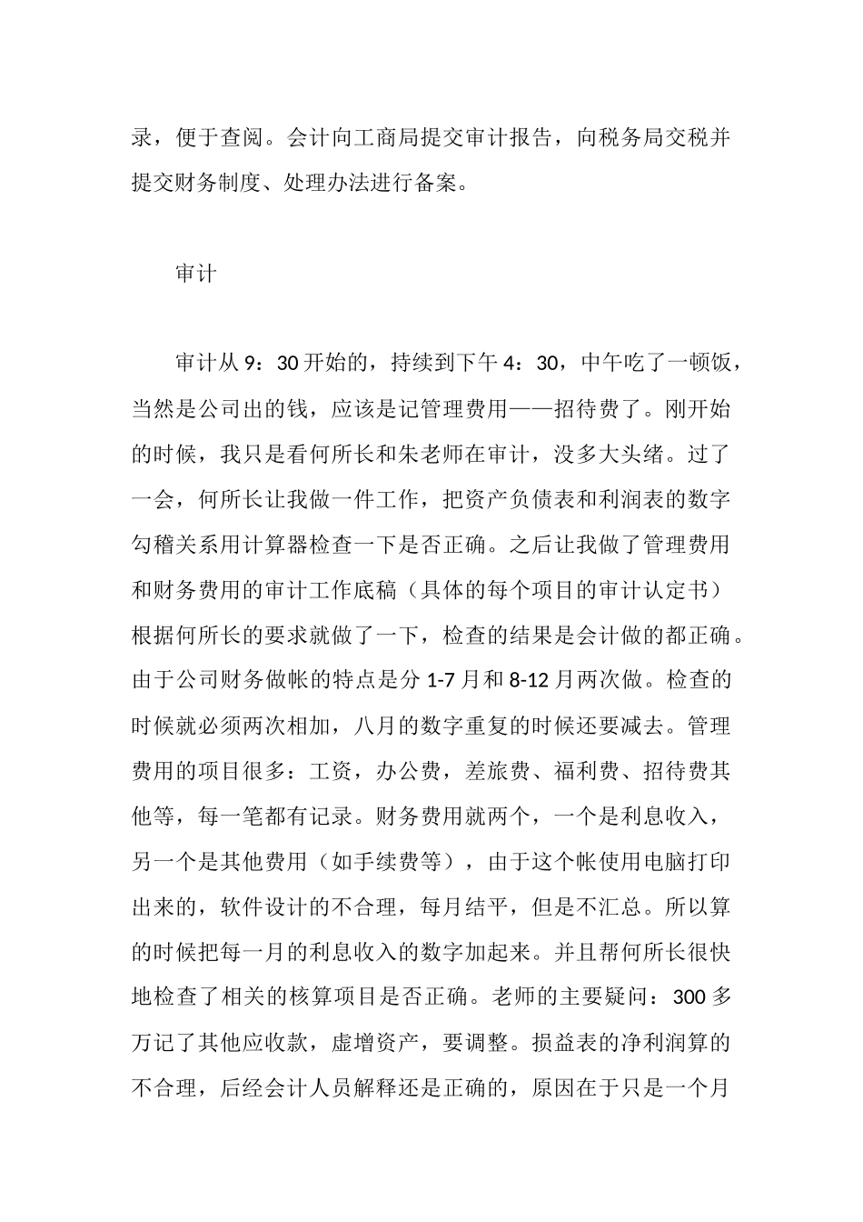 武汉会计师事务所实习报告_第3页