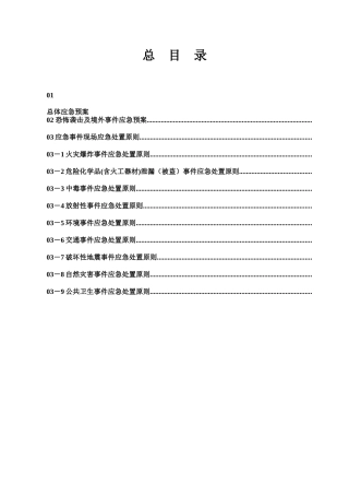 石油工程建设有限公司突发事件应急预案