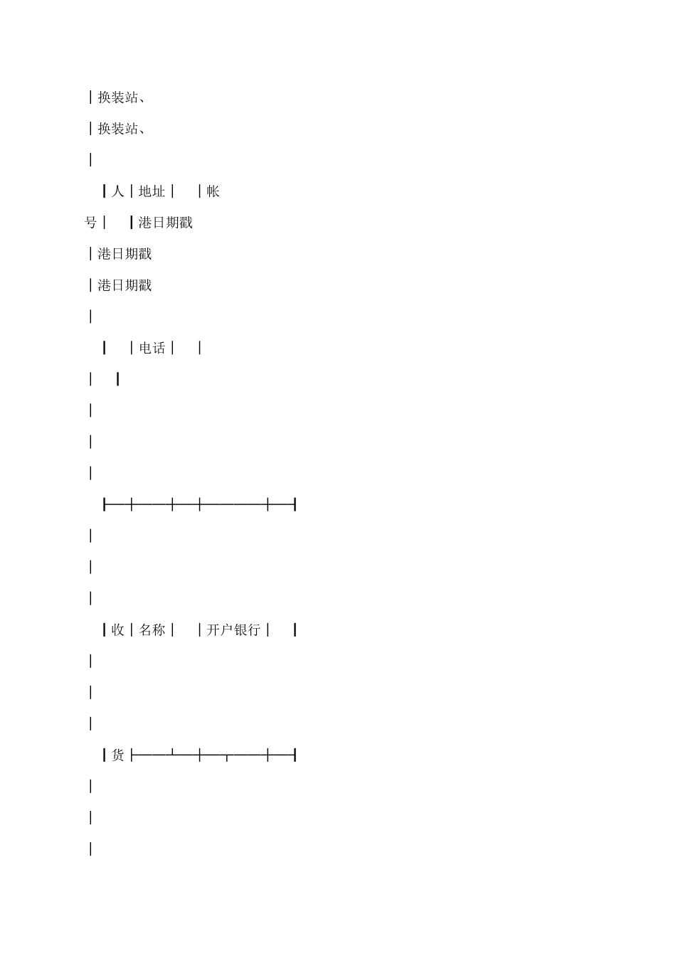 水陆联运货物运单_第3页