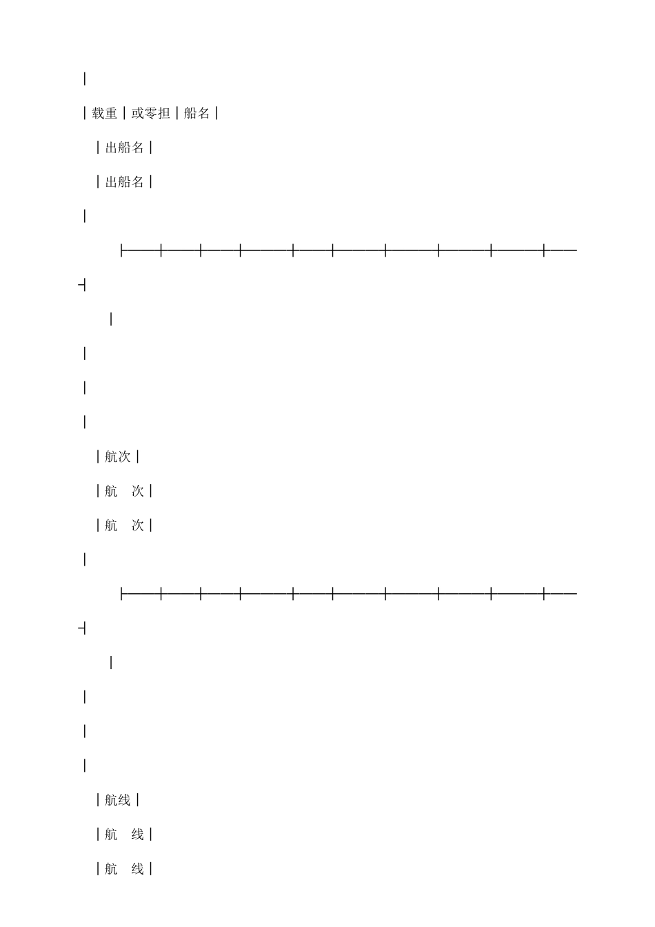 水陆联运货物运单_第3页