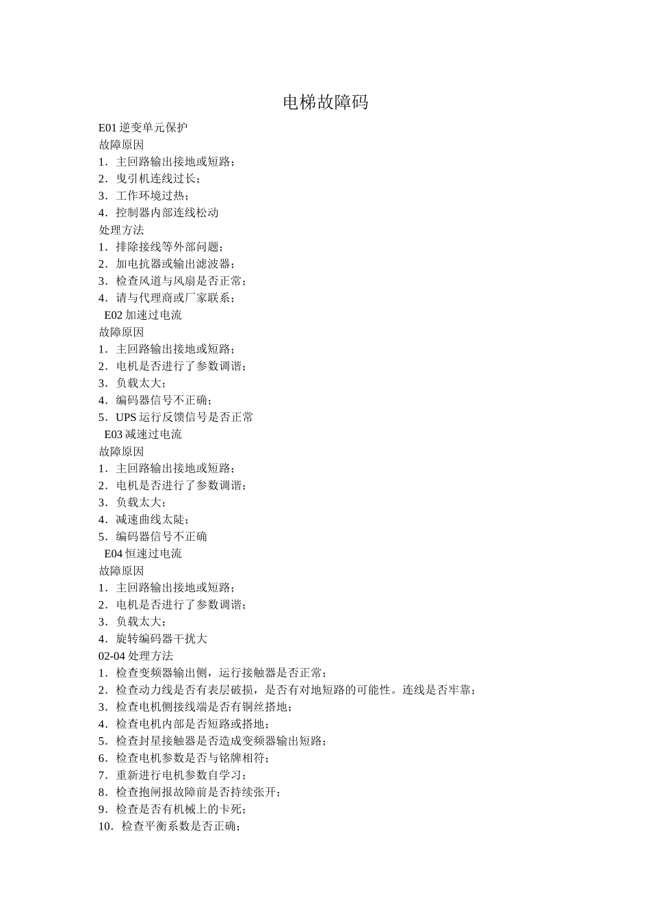 江南嘉捷故障码_第1页