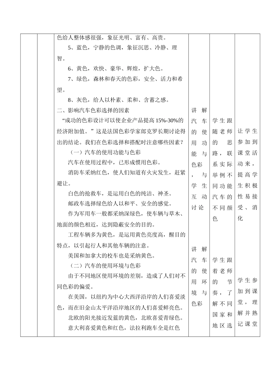 汽车外形色彩教案_第3页