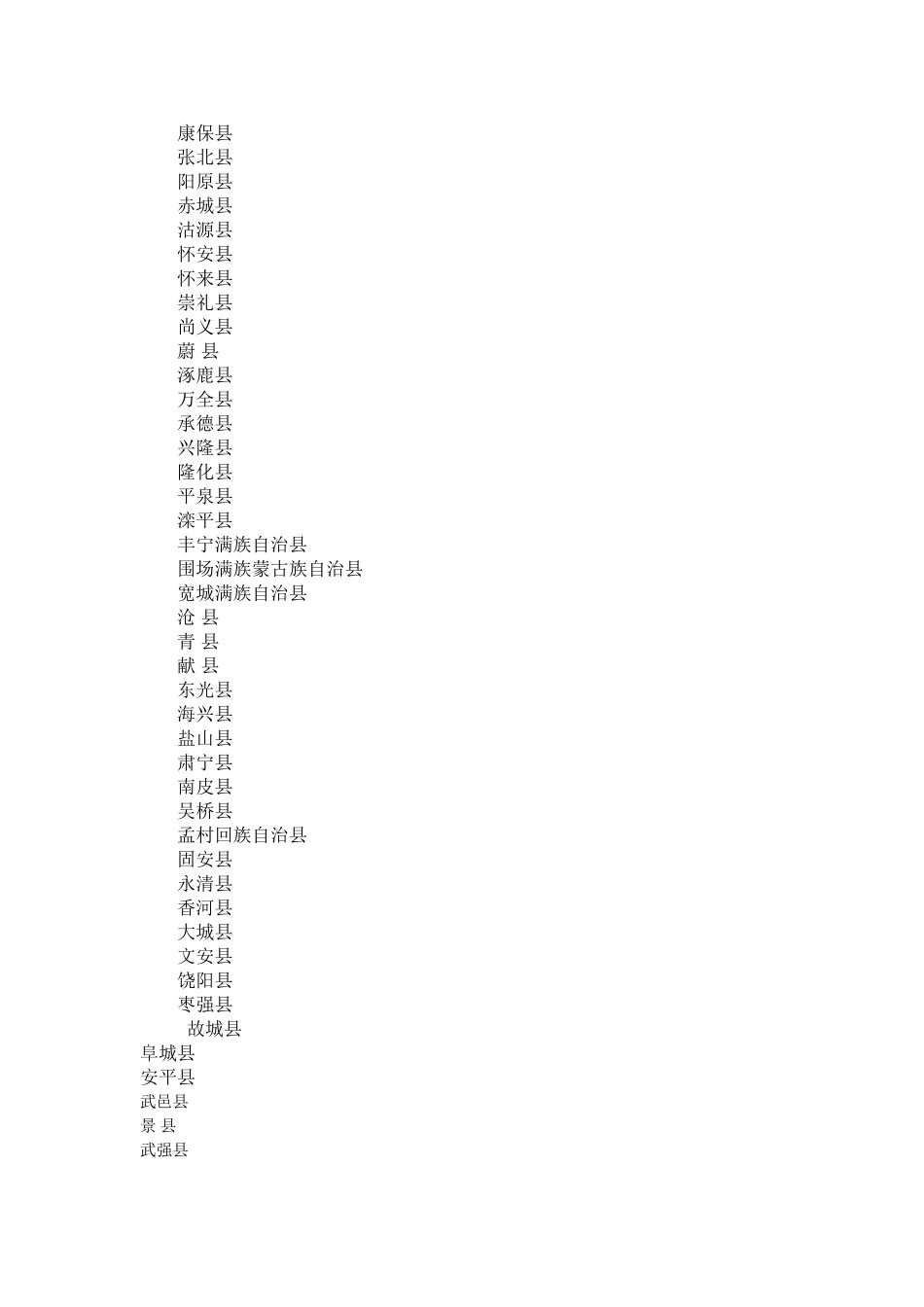 河北有多少个市县_第3页