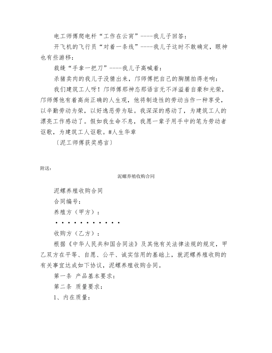 泥工师傅获奖感言_第2页