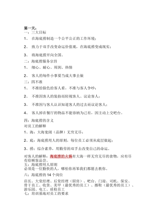 海底捞员工手册32304