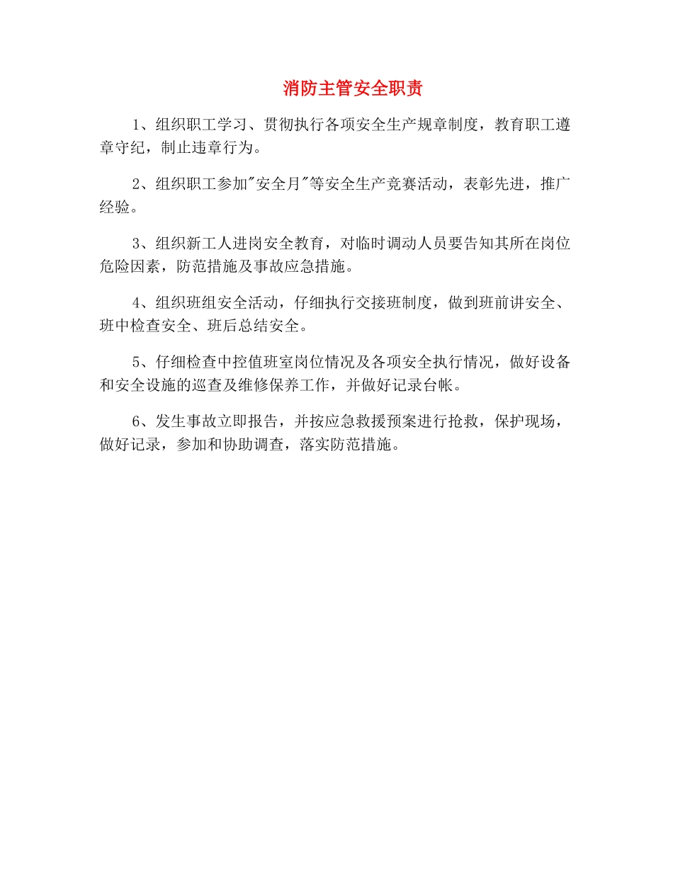 消防主管安全职责_第2页