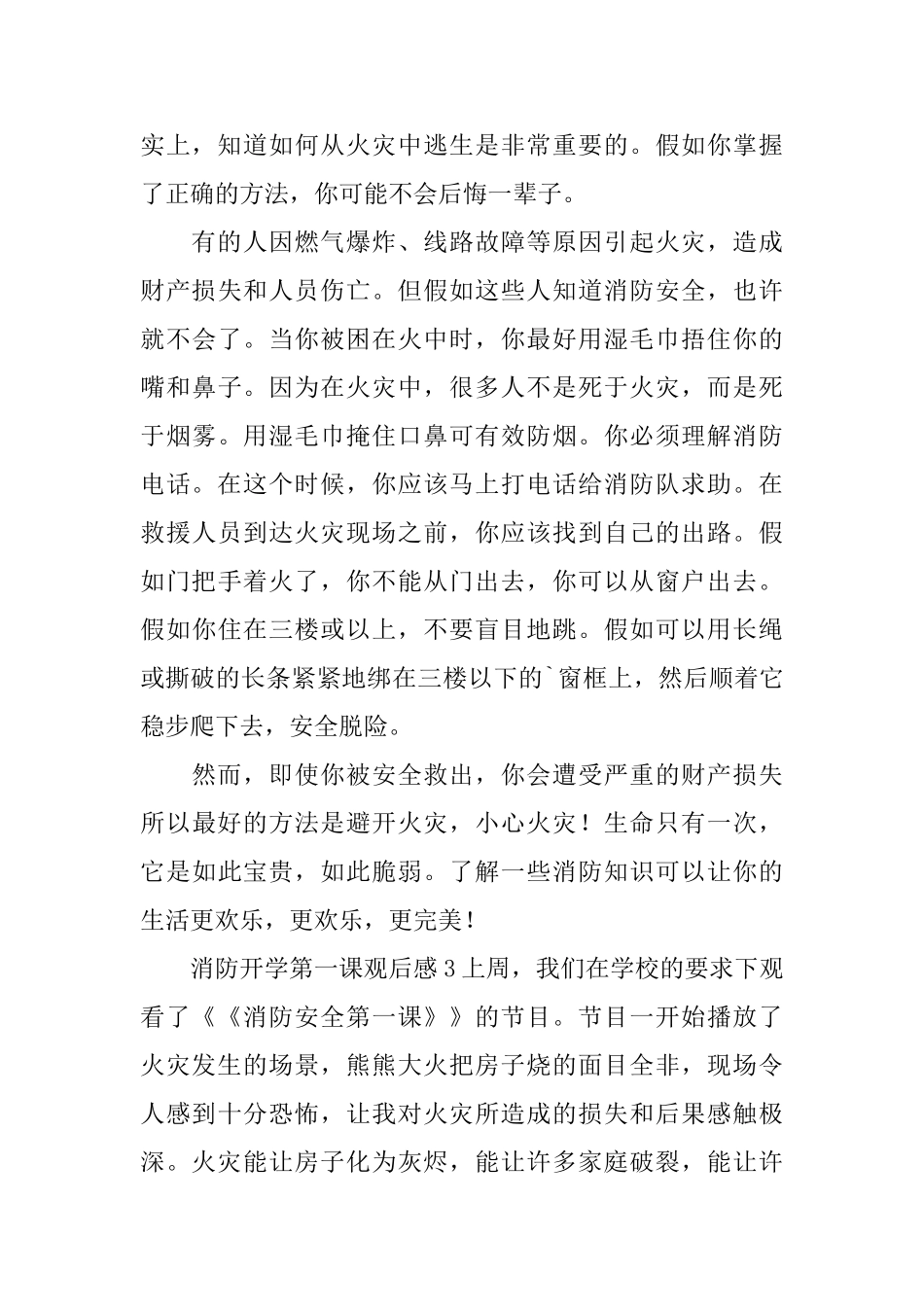 消防开学第一课观后感(4篇)_第3页