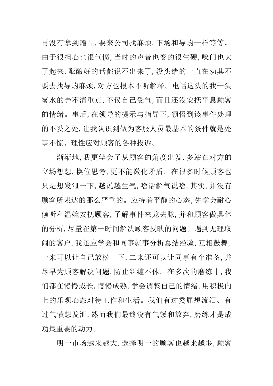 淘宝客服个人工作总结_第3页