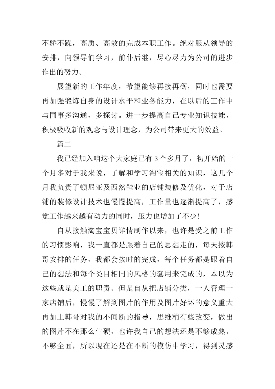 淘宝美工工作总结_第2页