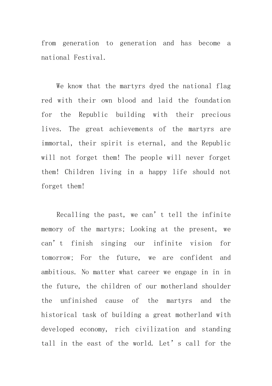 清明节英语演讲稿_第3页