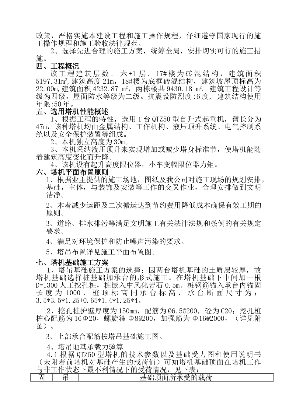 潼南3#楼塔机基础施工方案_第2页