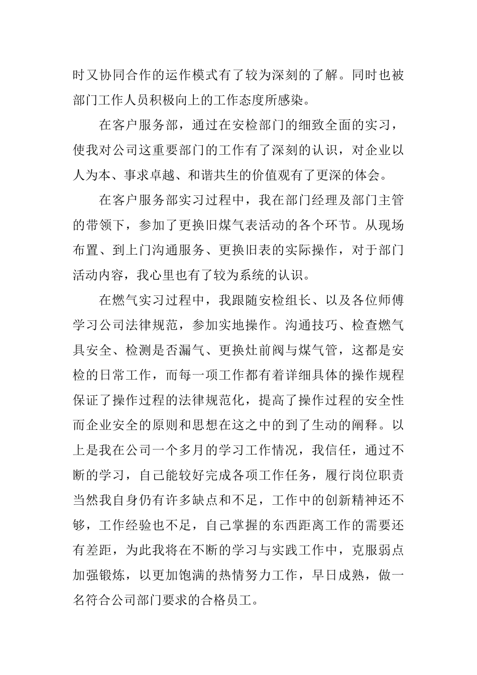 燃气公司实习总结_第3页
