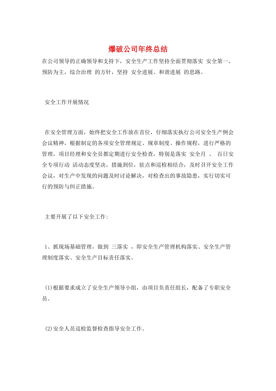 爆破公司年终总结_第1页
