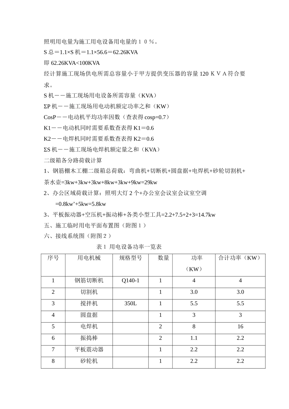 现场施工用电专项施工方案_第3页