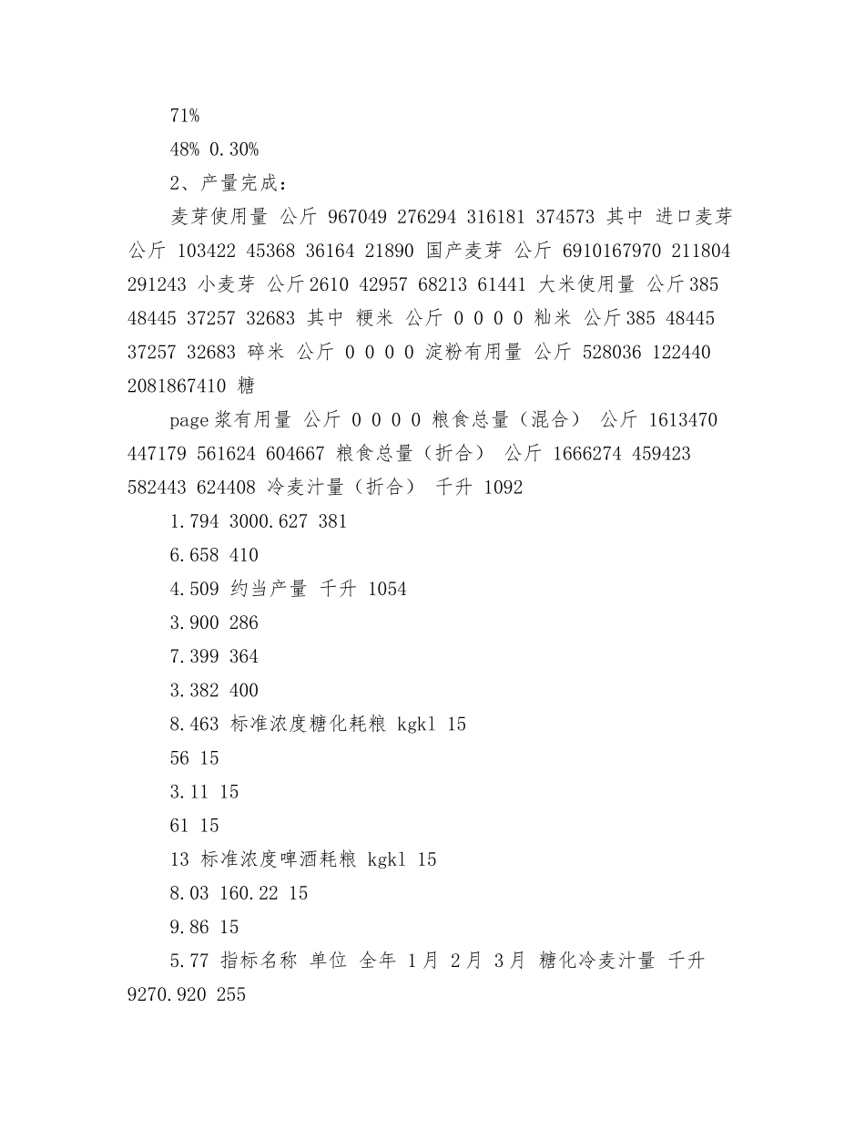 生产部一季度份工作总结_第3页
