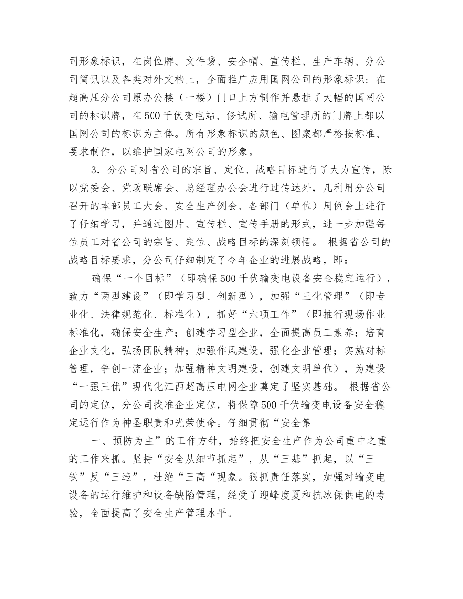 电力公司执行力情况自查报告_第2页