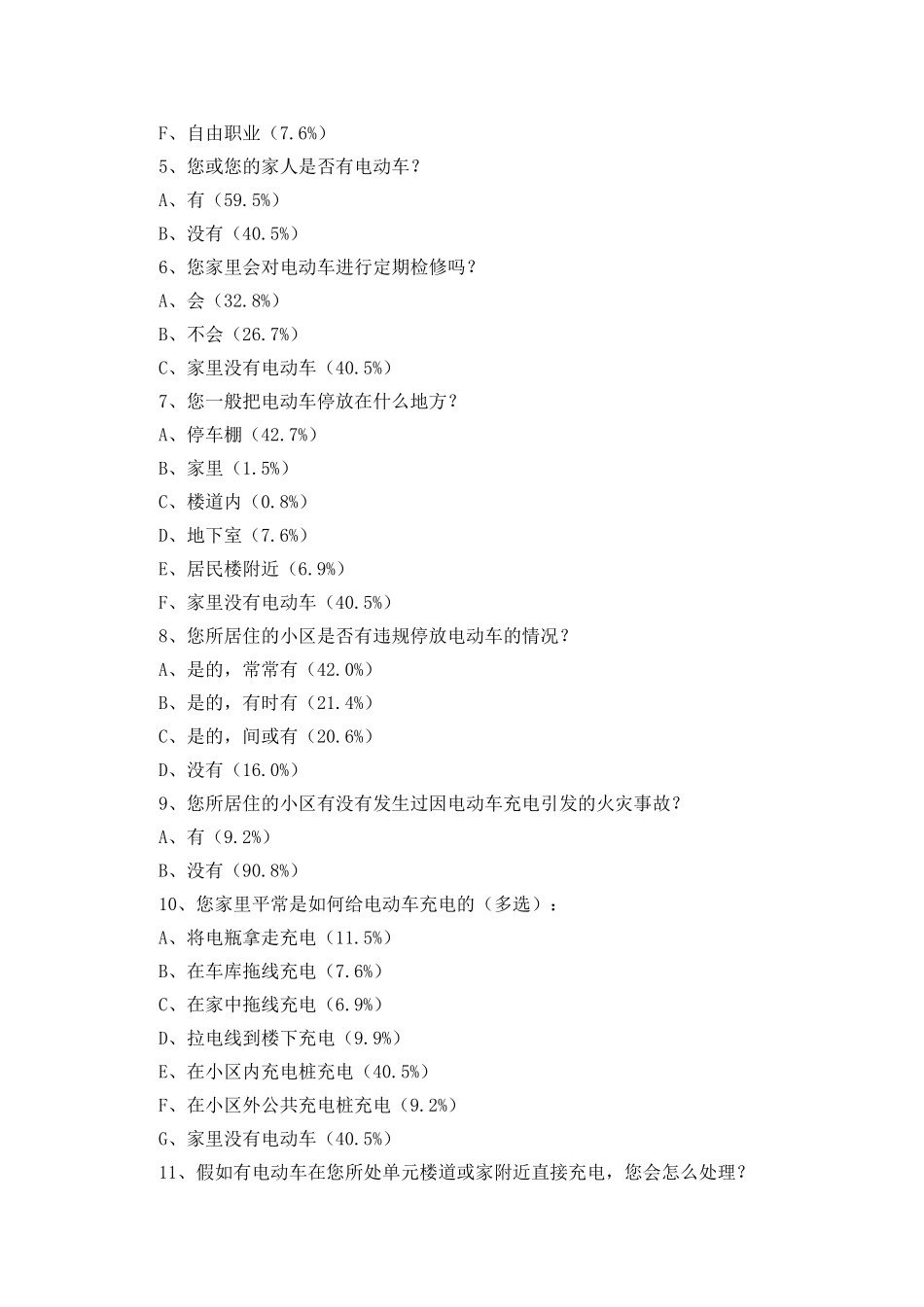 电动车安全管理情况调查报告_第2页