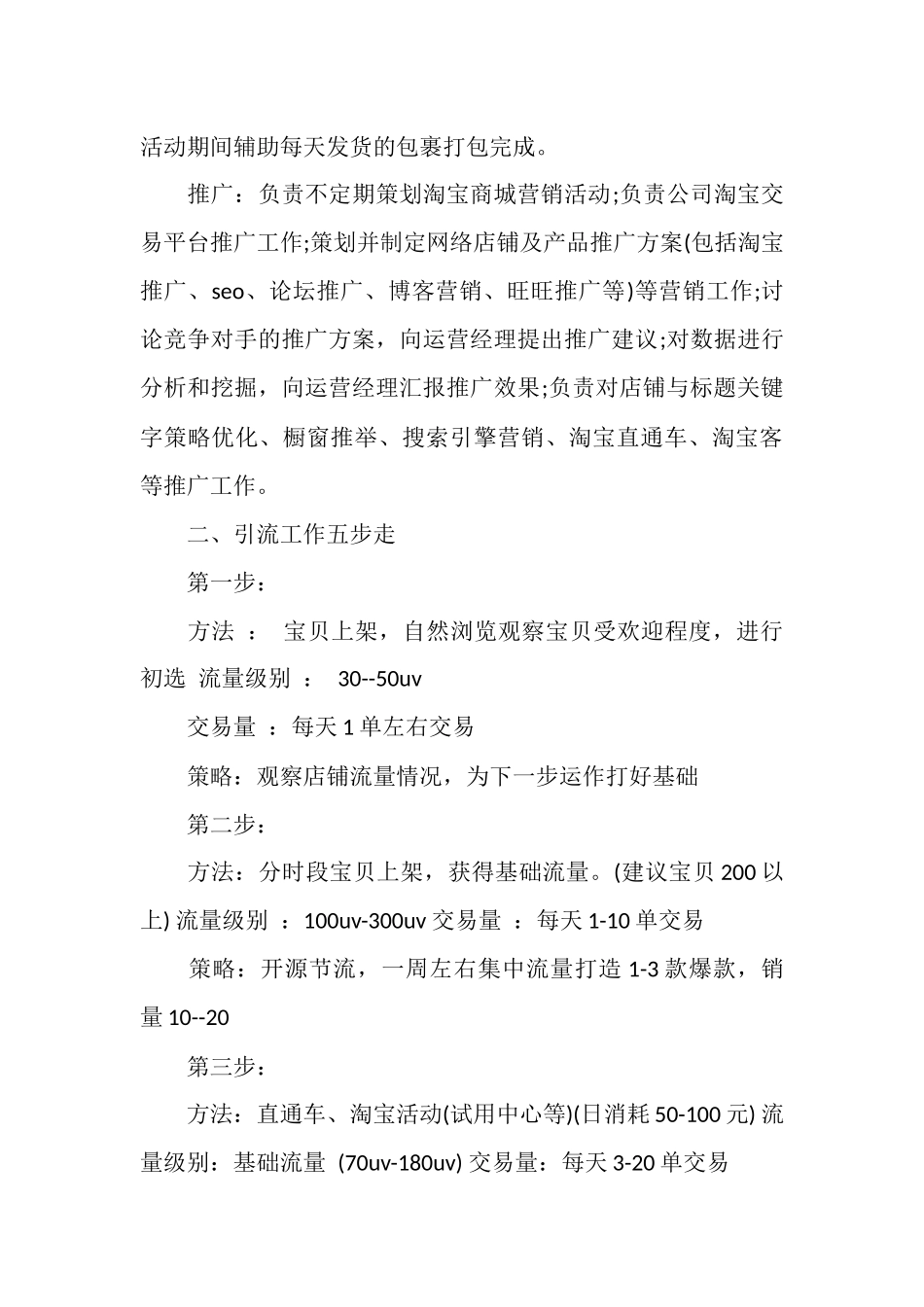 电商下半年工作计划范文_第2页