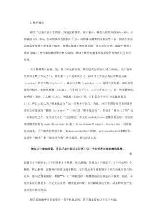 江苏省邳州市第二中学高中生物《细胞中的糖类和脂质》复习资料 新人教版必修（百）